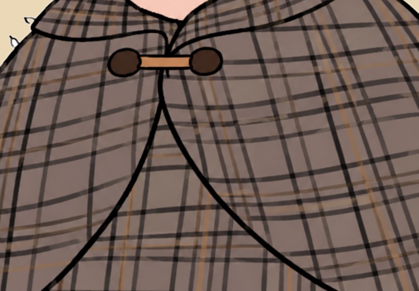 Pipe Boden's plaid coat